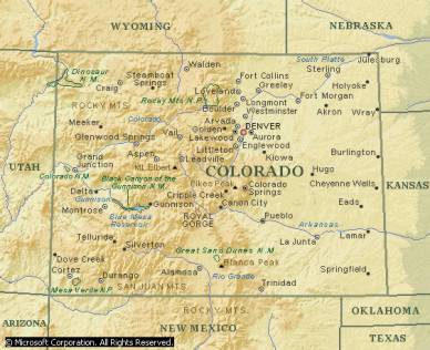 Colorado (Source: Microsoft Encarta 2000 Encyclopedia)